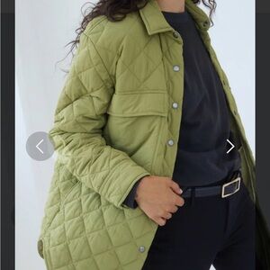 ATR Shirt Jacket- Celery Juice Size Small